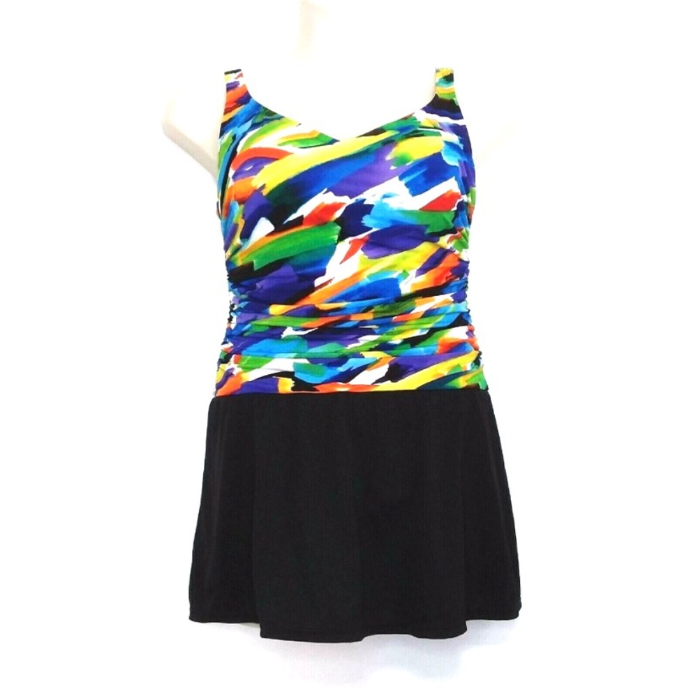 Catalina Rainbow Multicolored One Piece Swimsuit - Picture 1 of 13